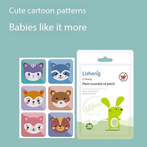 Cartoon Non-Woven Mosquito-Repellent Patches for Kids – Plant-Based Essential Oil Stickers for Outdoor Use (Suitable for Pregnant Women, Infants, Toddlers, and Adults)