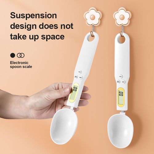 High-Precision Digital Spoon Scale with LCD Display — 500g Portable Kitchen Scale for Seasonings, Food & Pet Kibble, Ideal for Cooking, Baking & Pet Feeding