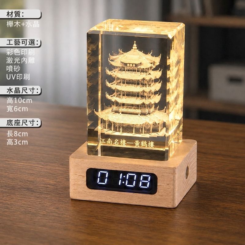 時鐘+水晶燈照片客製