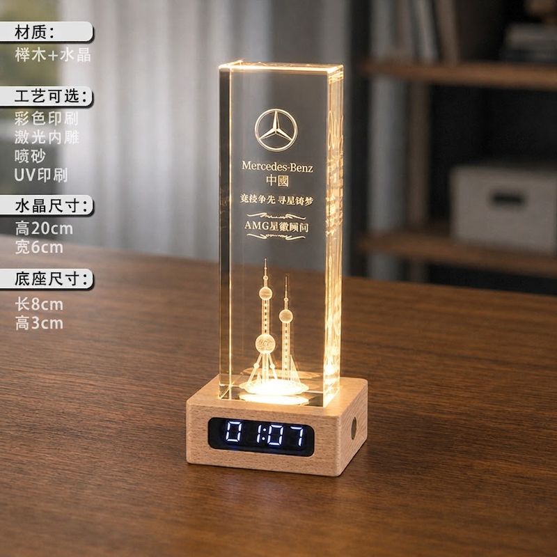 時鐘+水晶燈照片客製