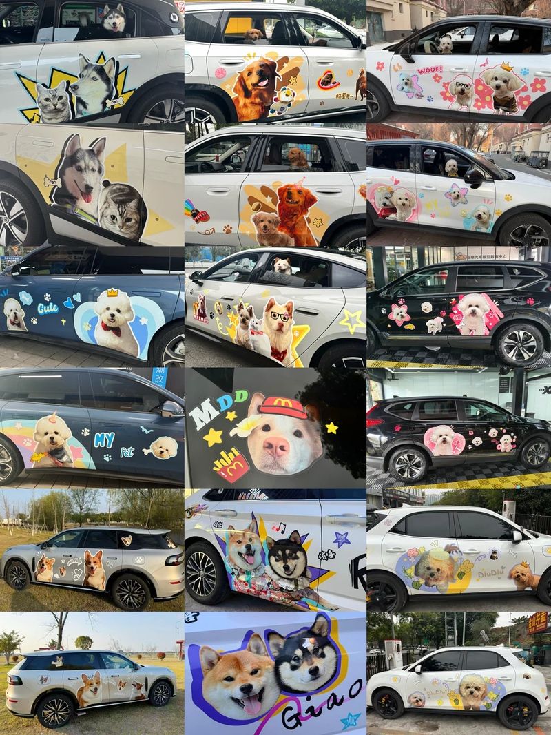 客製化寵物車貼