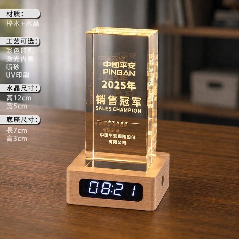 時鐘+水晶燈照片客製