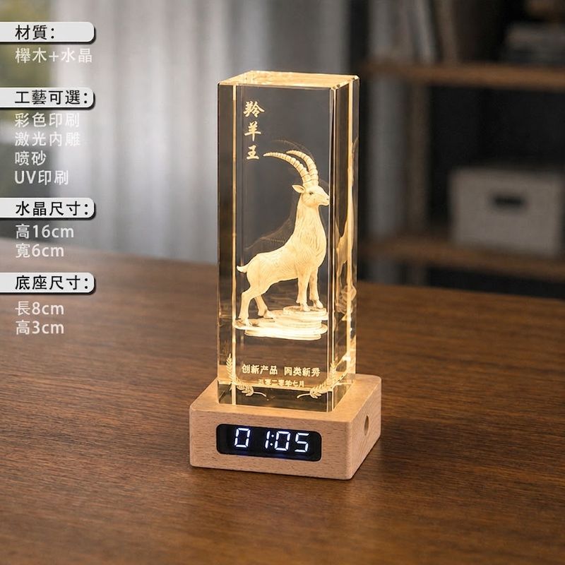 時鐘+水晶燈照片客製