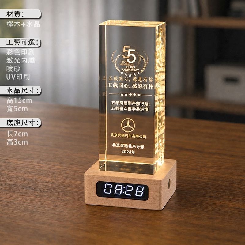 時鐘+水晶燈照片客製