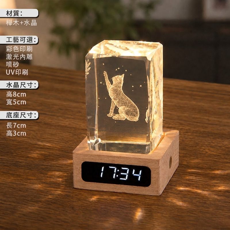時鐘+水晶燈照片客製