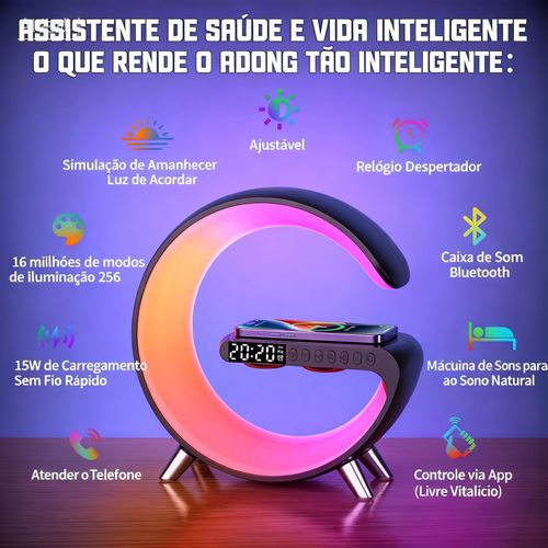 Grande lâmpada de cabeceira G recarregável