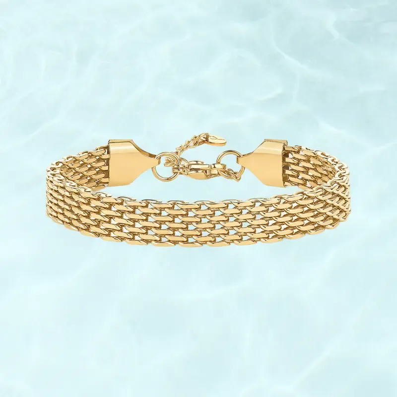 14K Gold Plated Trendy Adjustable Chain Bracelet