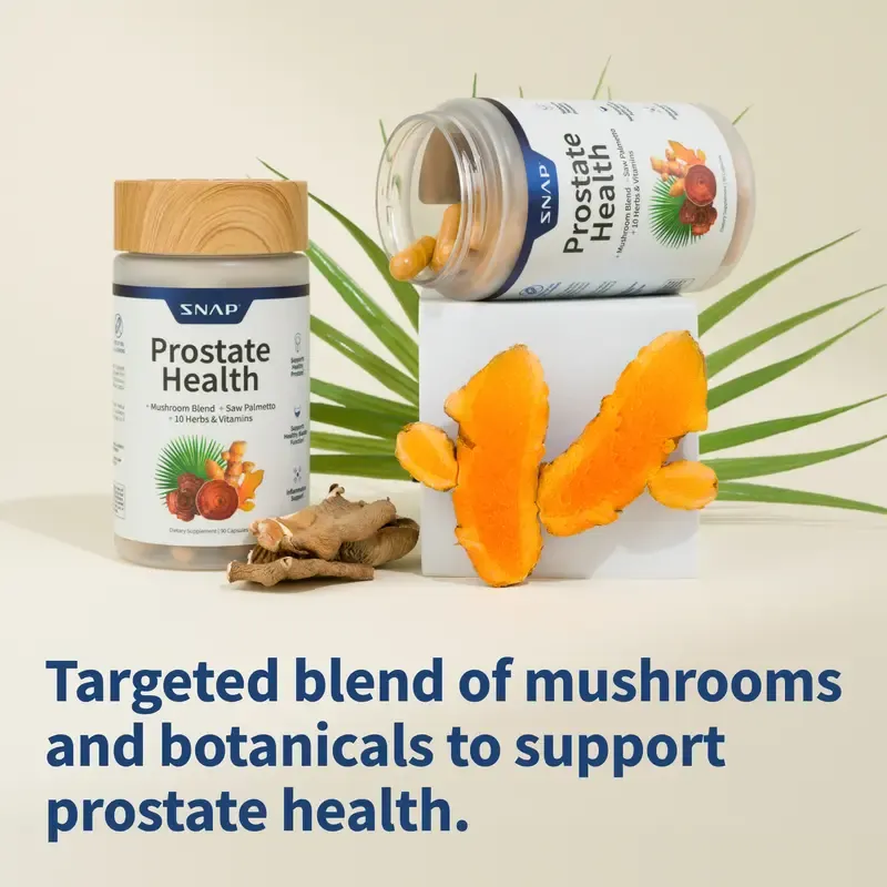 Natural Prostate Supplement for Men - Saw Palmetto Extract & Turmeric - Urinary Tract Health