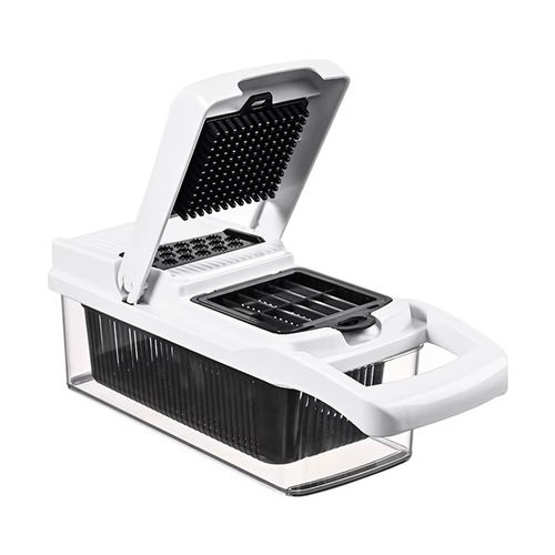 Multifunctional Manual Vegetable Slicer Grater 16-Piece Eco-Friendly Kitchen Tool Stainless Steel Blades Safe for Fruits