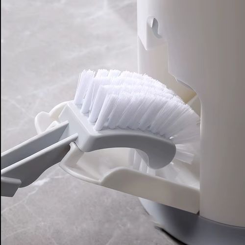 Smart Mini Trash Can with Lid Plastic Indoor Cover for Garbage Container for Kitchen Bedroom Office Includes Toilet Brush