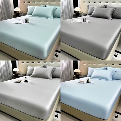 Ice‑Silk Fitted Sheet