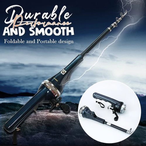 All-in-one telescopic fishing rod kit
