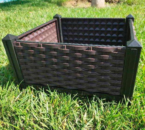 Elevated Garden Bed Set Plastic Elevated Garden Bed with Bracket for Outdoor and Indoor Planting Box of Flowers and Vegetables