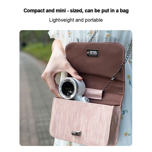 New N607 high-speed fan folding handheld fan 5-speed long-life neck hanging outdoor portable fan