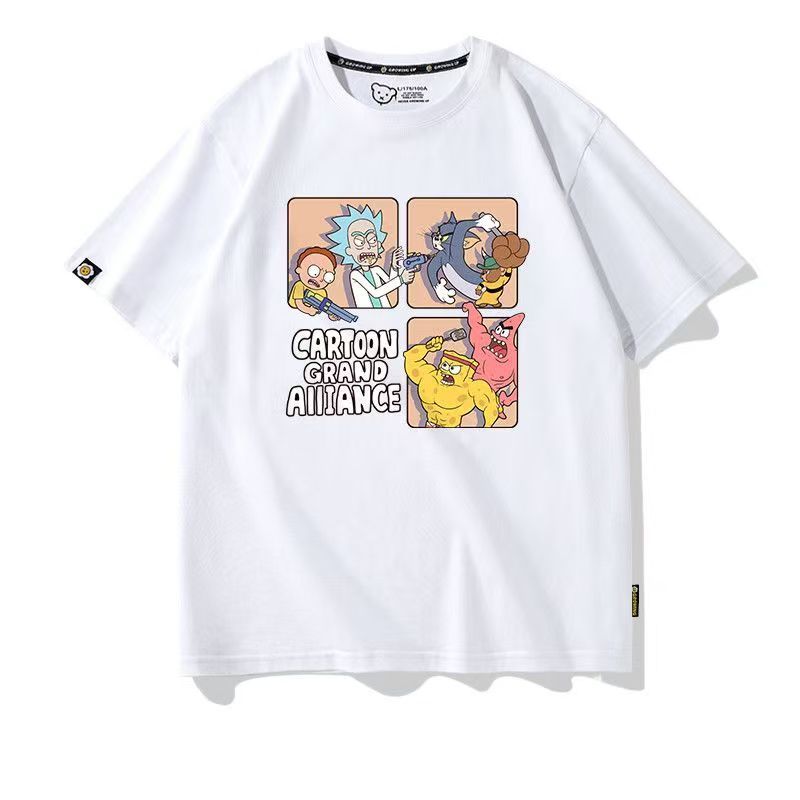 Men's and women's cotton T-shirts mixed style, 300 pieces per bag