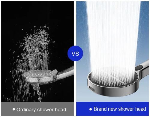 High Pressure Shower Head Set with 2m Explosion-Proof Hose & Bracket, Universal Bathroom Shower Accessories for Home Water Heater