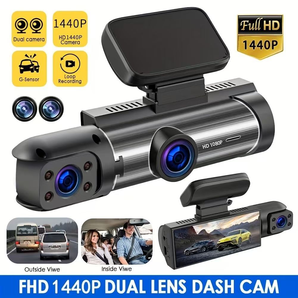 New M8 Dual 1080p Dashcam 4k Front and Interior Lens Car Camera Recorder with Wifi Gps G-sensor Vehicle Drive Recorder