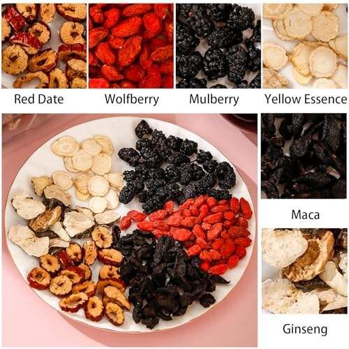 Specialty Health Five Treasure Kidney Tea Herbal Flavored Ginseng Tea