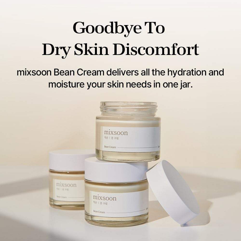 Bean Cream Intensive Moisture Face Cream for Smooth Nourished Skin Pore & Sebum Care Korean Skincare for Glass Skin 50ml