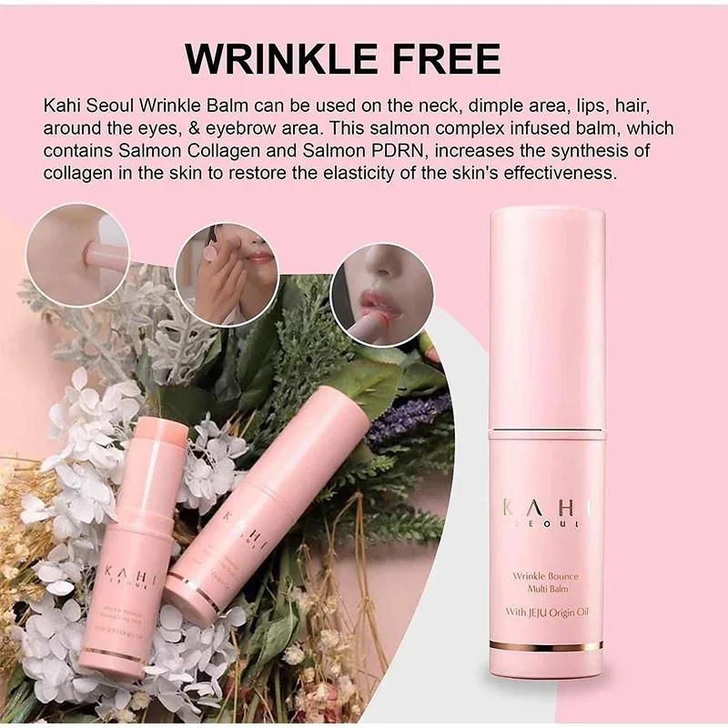 Korean Wrinkle Bounce Multi Balm Facial Moisturizer All-in-One Hydrating Lip Balm Eye Cream KAHI Hydration Stick
