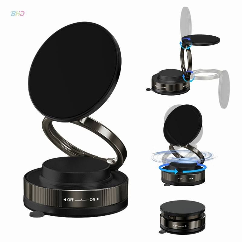 Newest Design Alloy Folding Magnetic Phone Holder for Car Suction Mobile Holder Mount Windshield Dashboard Mobile Phone Holder