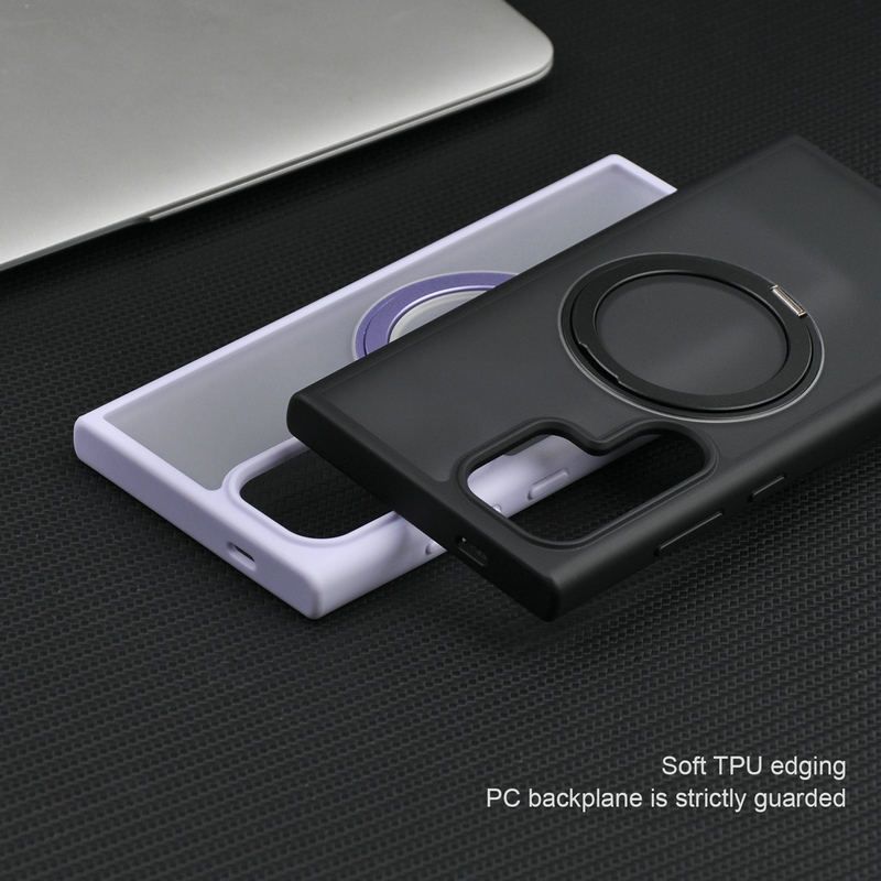Magnetic Ring Stand Phone Case With Ring Kickstand for Samsung Galaxy S24 Ultra Plus Holder Cases Shockproof Cover with Stand