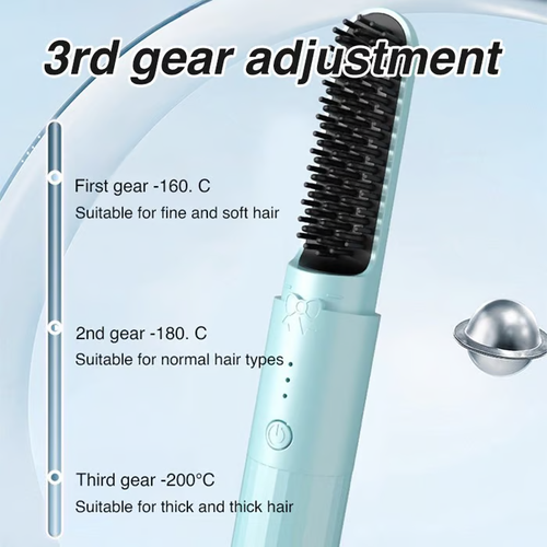 🔥 Last Day Promotion 49% OFF-Portable Wireless Negative Ion Hair Straightener