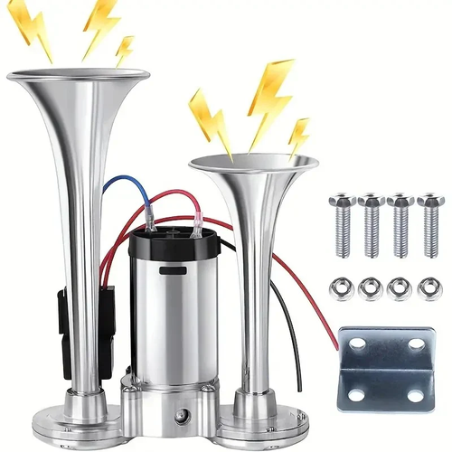 🔥150DB Air Train Horn Kit with Compressor🔥Perfect for Trucks, SUVs & Motorcycles