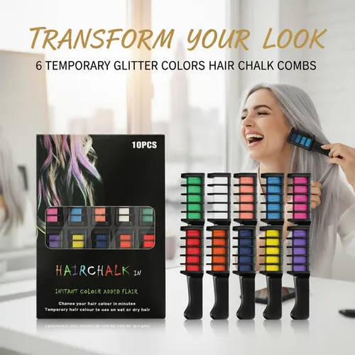 🎅Christmas Pre-sale✨Festive Fun Hair Chalk Combs
