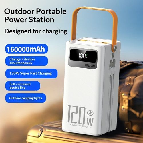 Large-Capacity 160000mA 120W Super Fast Charging Power Bank