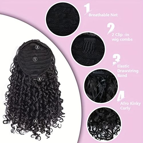 Curly Drawstring Ponytail