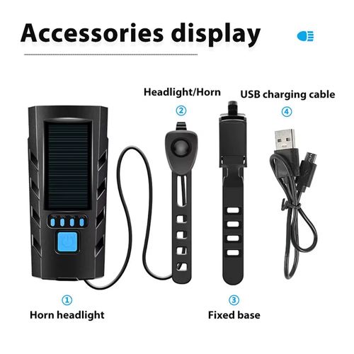 Rechargeable Solar Bike Light