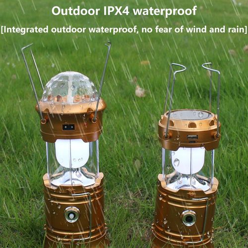 Multifunctional Solar Camping Lantern with Dual Light Source, IPX4 Waterproof & Power Bank - Collapsible Portable LEMultifunctional Solar Camping Lantern with Dual Light Source, IPX4 Waterproof & Power Bank - Collapsible Portable LED Flashlight for Outdoor Hiking, Camping, Emergency 1D Flashlight for Outdoor Hiking, Camping, Emergency