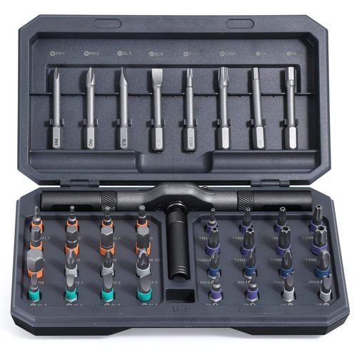 🔥Bestseller, 40 in 1 Magnetic Screwdriver Set, DIY Ratchet Screwdriver Set