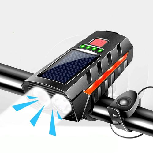 🔥Rechargeable Solar Bike Light with Power Bank Function