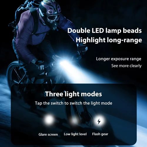 Rechargeable Solar Bike Light