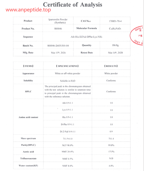 Ipamorelin 10 mg vial 10vial kit $77