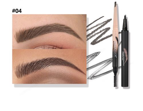 Popular eyebrow pencil set, waterproof and smudge-proof liquid eyebrow pencil, export-grade makeup water eyebrow pencil