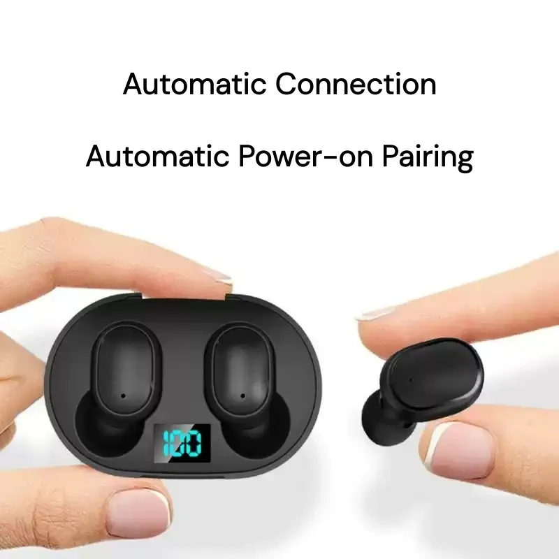 Wireless Bluetooth Headset With Digital Battery Display