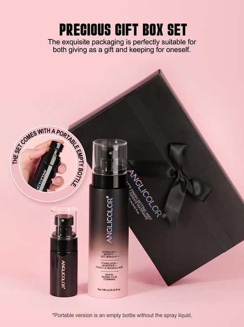 Oil-controlling, waterproof, sweat-proof, micro-spray, quick film formation, long-lasting makeup setting.