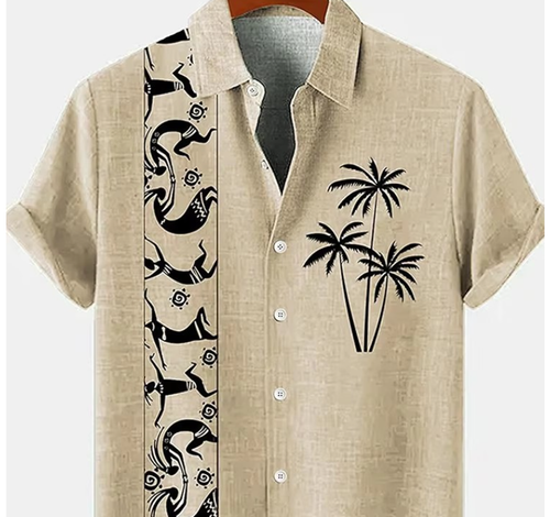 hable linen 3D printed shirt top fashion style