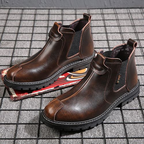 Martin boots fashion retro work boots casual leather boots