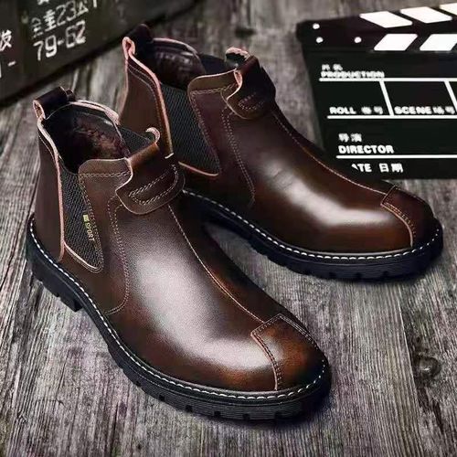 Martin boots fashion retro work boots casual leather boots