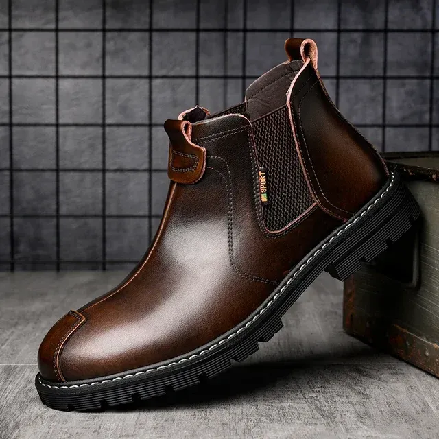 Martin boots fashion retro work boots casual leather boots