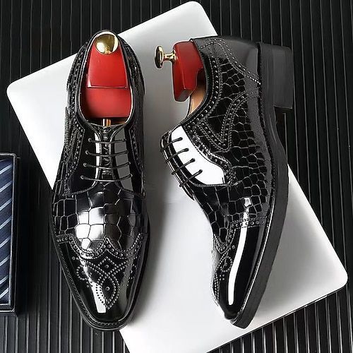 men's square toe leather oxford shoes