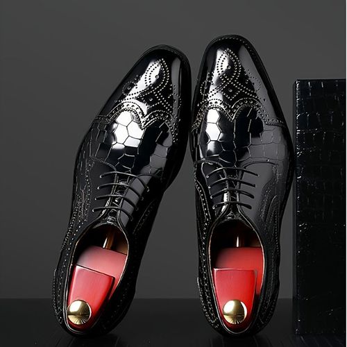 men's square toe leather oxford shoes