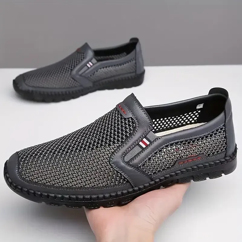 🔥🔥Hot Sale🔥🔥Men Sneakers Mesh Shoes Summer Breathable Light Men's Casual Shoes Lace-Up Walking Footwear Tenis Masculino Zapatillas Hombre