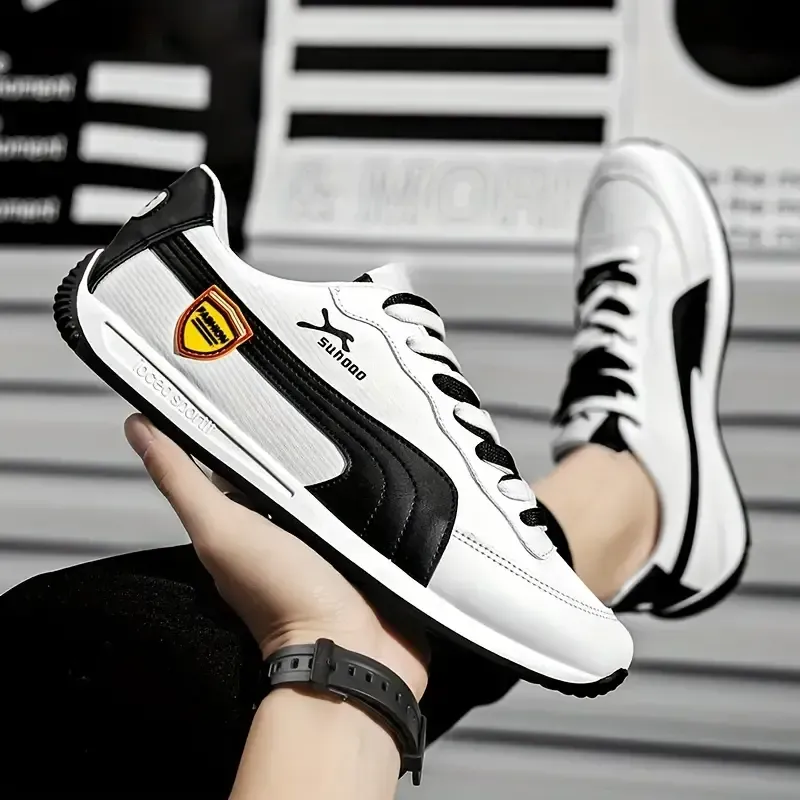 Vibrant Striped & Solid Color Skate Sneakers