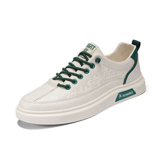 Men's Solid Casual Skateboard Shoes Adjustable Buckle Non Slip Comfy For Outdoor Walking Hiking Jogging, All Seasons