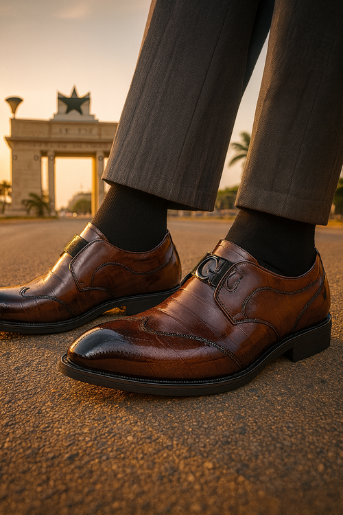 Men's Solid Bicycle Toe Dress Loafers With PU Leather Uppers, Wear-resistant Non Slip Slip On Shoes For Business Occasions, Men's Office Daily Footwear